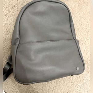 Little Unicorn Skyline Gray Vegan Leather Diaper Bag Backpack